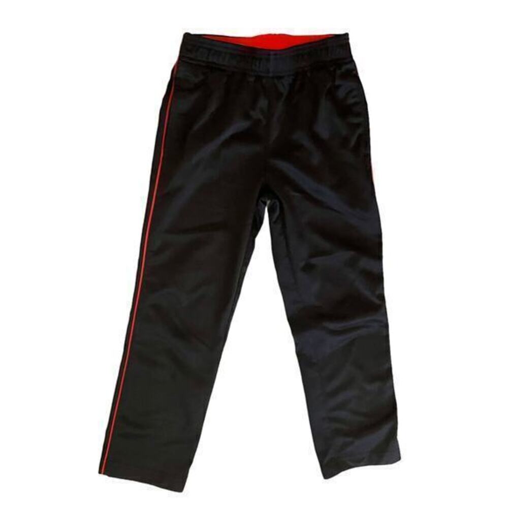 Athletic Works Black Red Unisex Kids Athletic Pants